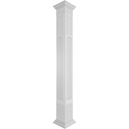 Ekena Millwork Craftsman Classic Square Non-Tapered San Miguel Mission Style Fretwork Column CC1209ENSMDCRCR